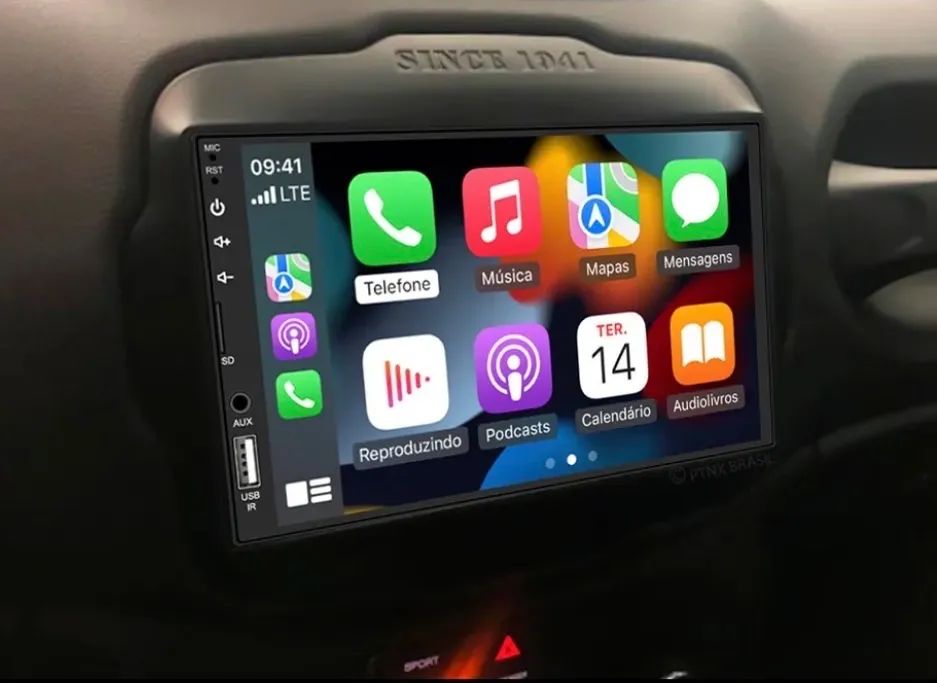 Central Multimídia Jeep Renegade 2019 2020 2021 - Apple CarPlay e Android Auto + Câmera Ré - Foto 2