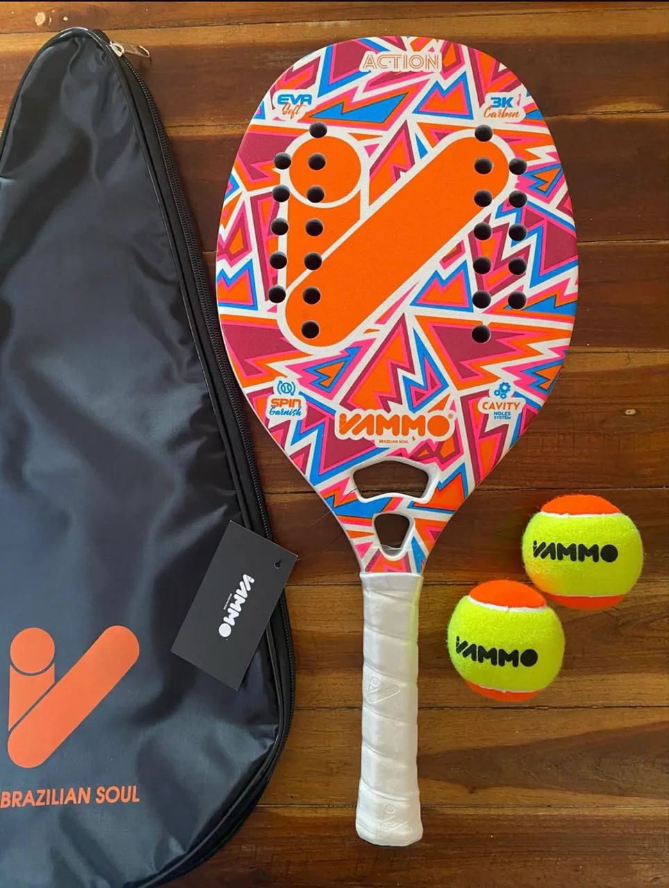Raquete de beach tennis Vammo Action 3K - Foto 2