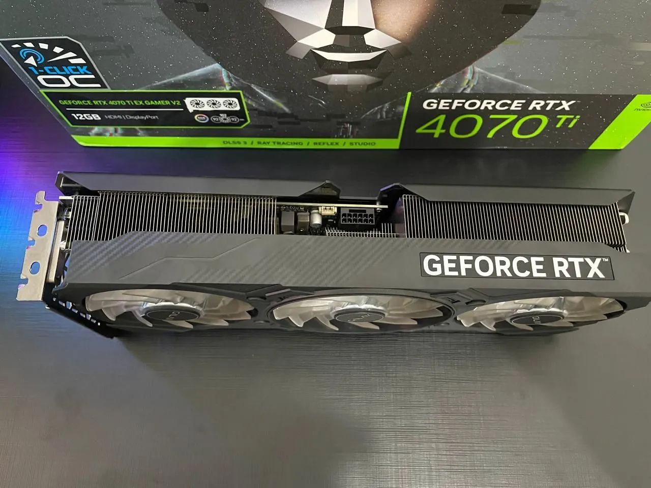 Placa de video RTX 4070Ti galax 1-click OC Black  - Foto 2
