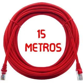 Cabo de Rede CAT6 c/ Conector Blindado Alta Velocidade 15m