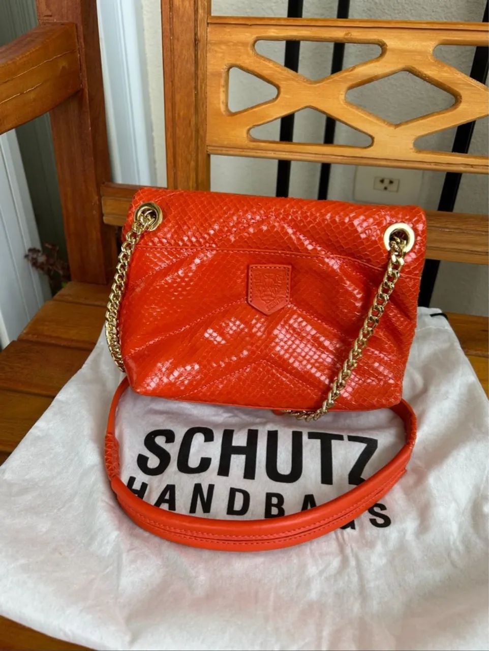 bolsa pequena panther schultz laranja - Foto 5