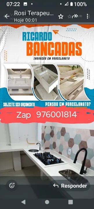 Pia de porcelanato  - Foto 2