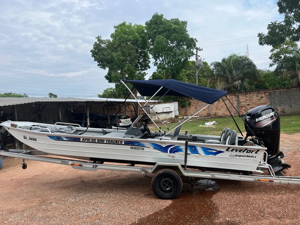 Lancha Apolus 600 motor 100hp ano 2018 - Foto 8