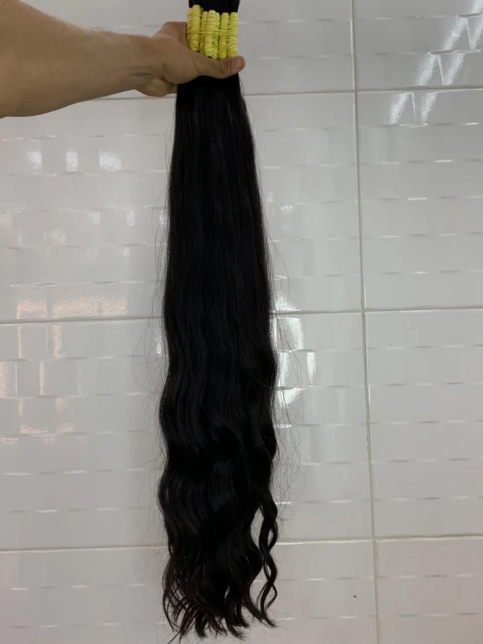 Cabelos Castanhos Brasileiros de 70 cm