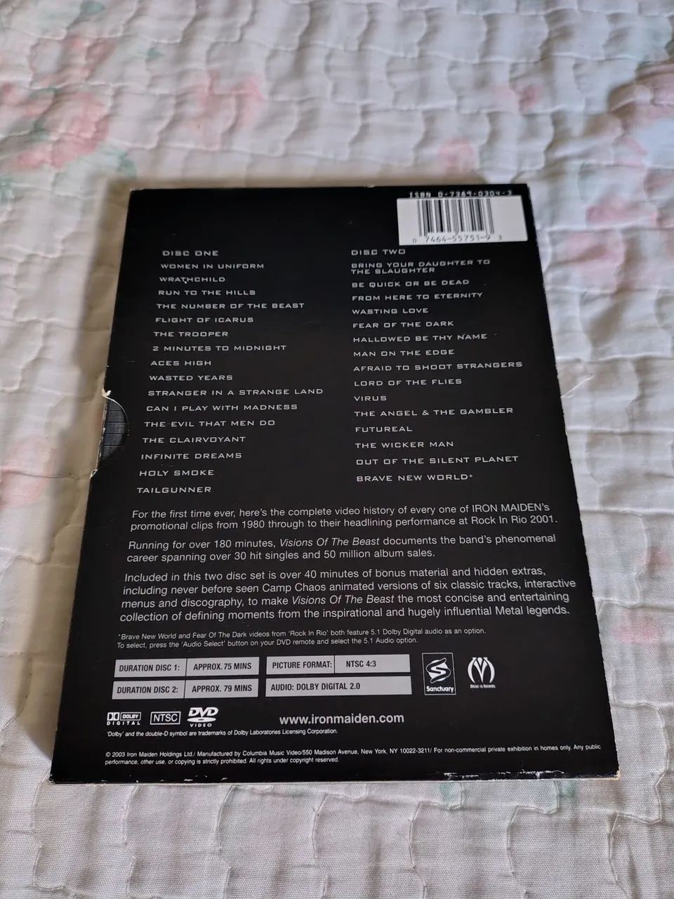 Dvd iron maiden vision of the beast - Foto 2