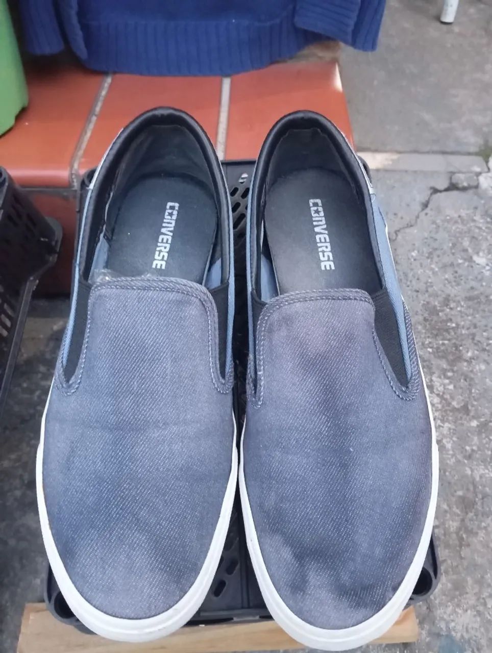 Tênis Converse Slip On Azul - Original