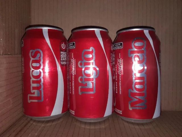 Lata coca cola nomes - diversos - vazias - Consulte - Foto 2