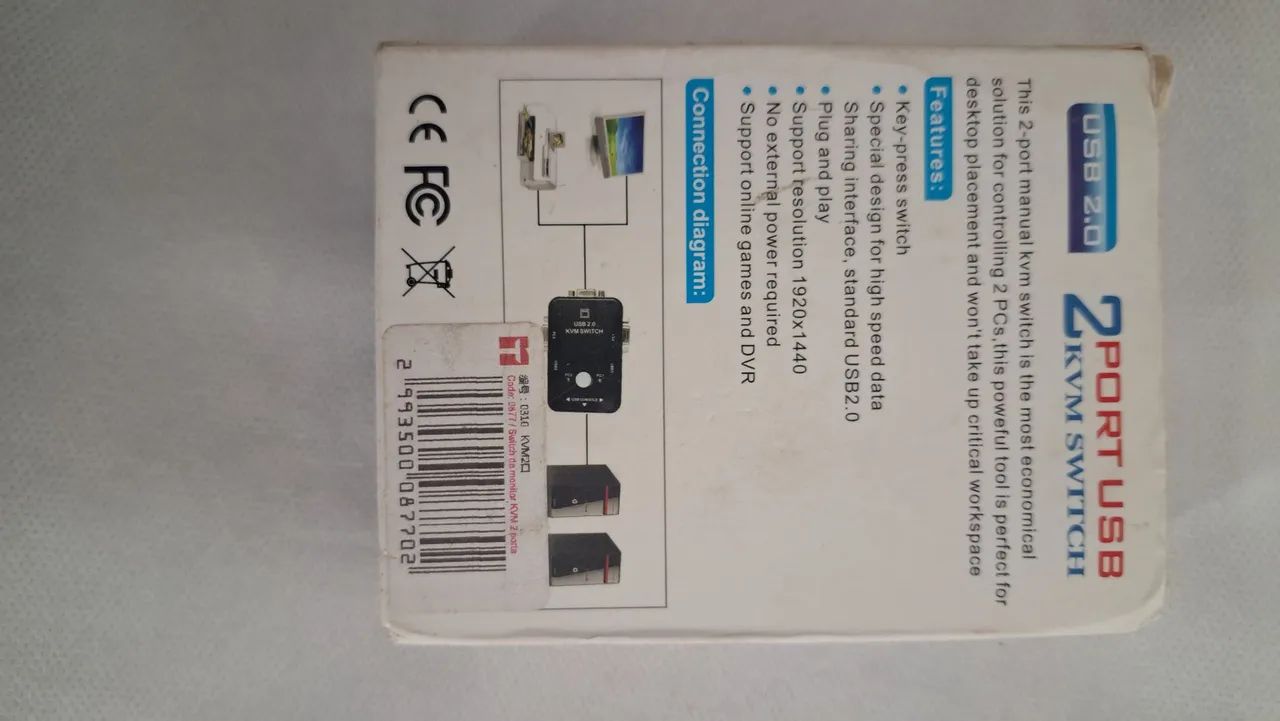 Switch KVM USB 2 Portes - Foto 3