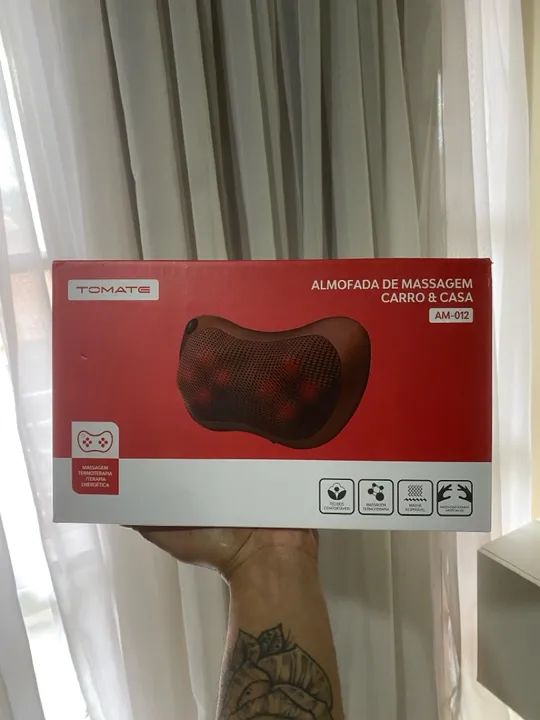 Almofada de Massagem para Carro e Casa - Tomate