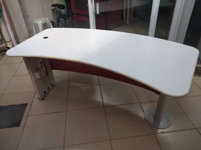 mesa curva de escritório - Foto 2