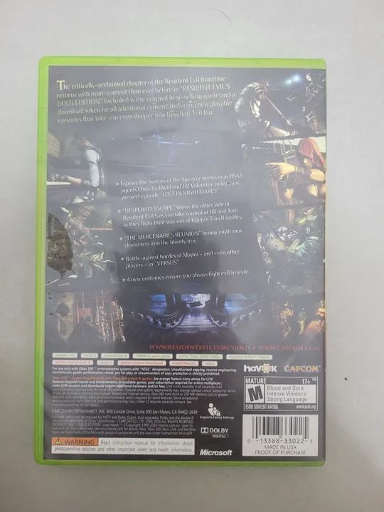 Resident Evil 5 Gold Edition - Xbox 360 SEMINOVO - Foto 2