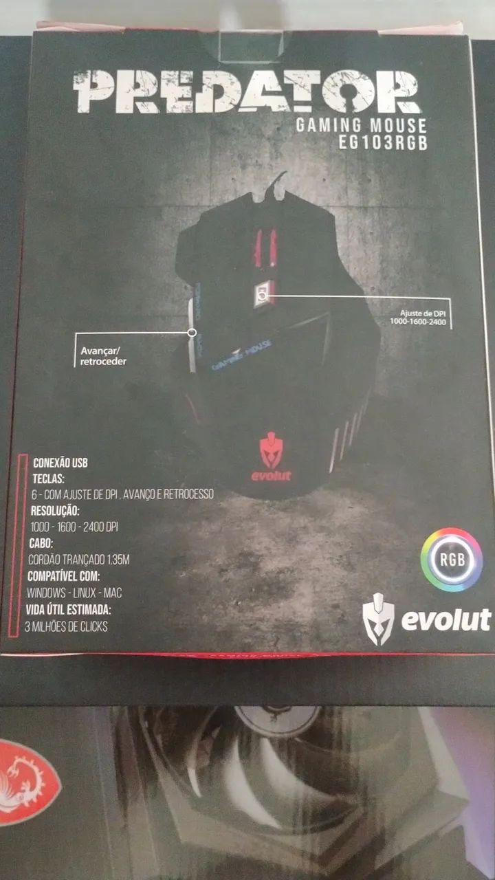 Mouse Gamer Evolut Predator EG103RGB - Foto 3