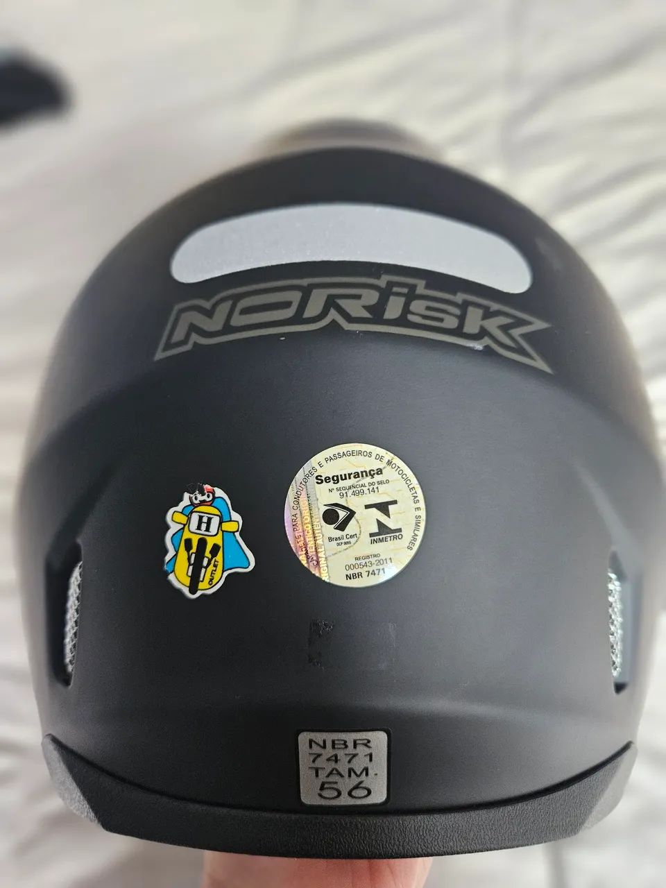 Capacete Moto - Preto tam 56 - Marca Norisk - Foto 3