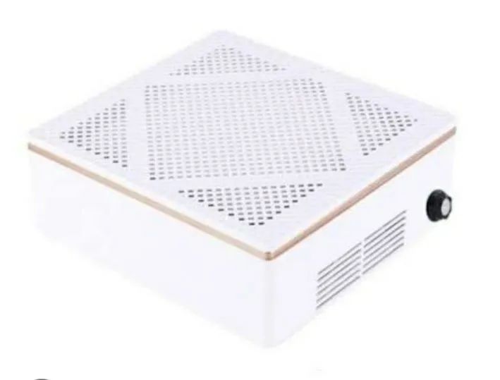 2 Sugador de pó, modelo churrasqueira, ideal para Nail Designer Rosa e Branco  - Foto 2