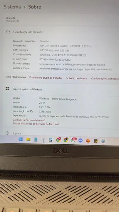 Notebook Dell Gamer G15 à Venda - Excelente Estado!  - Foto 6