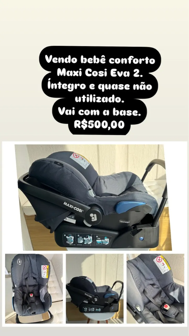Bebê Conforto Maxi Cosi Eva 2 Completo