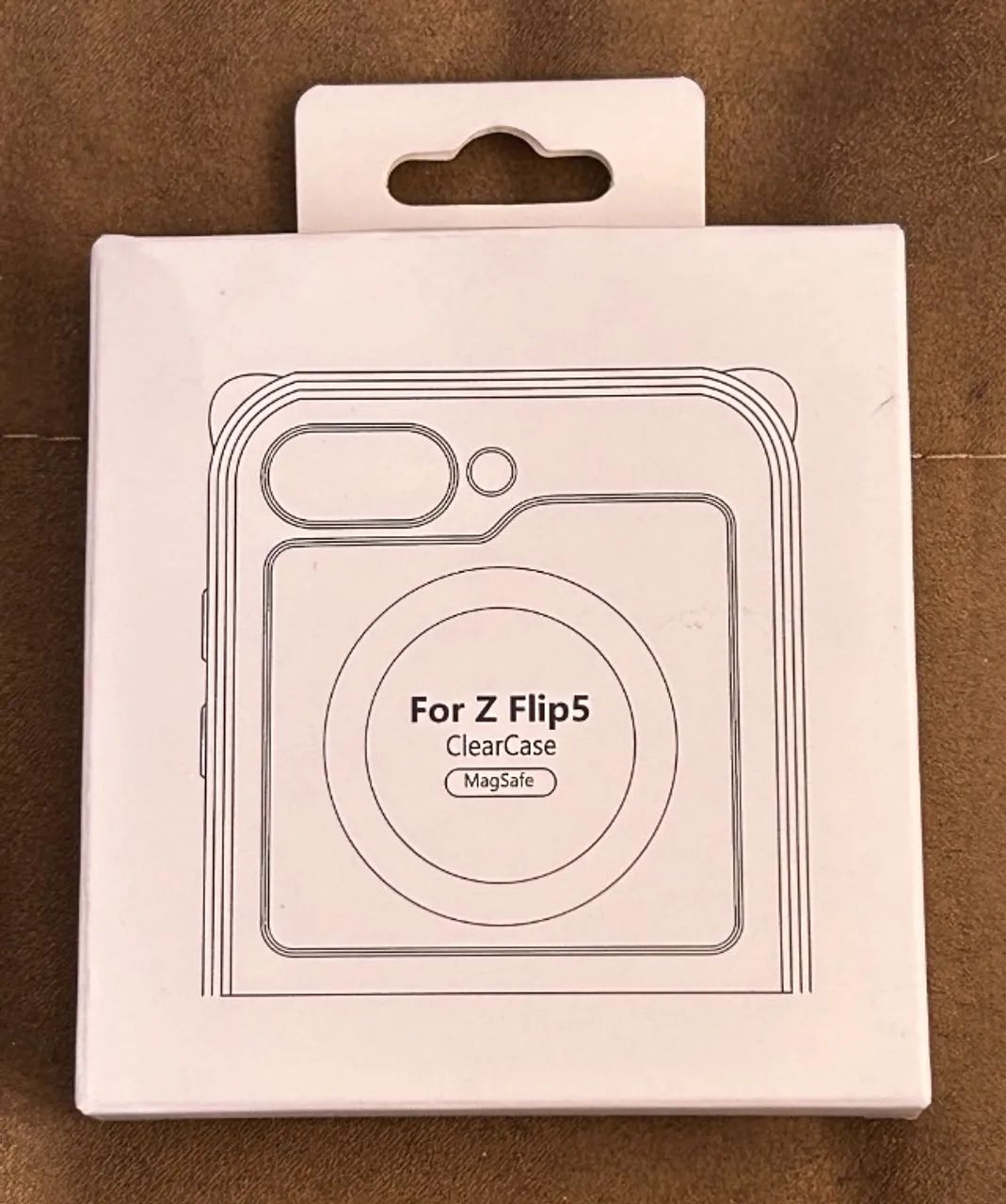 Capa Magsafe transparente p/ Samsung Z Flip 5 Nova Flip5