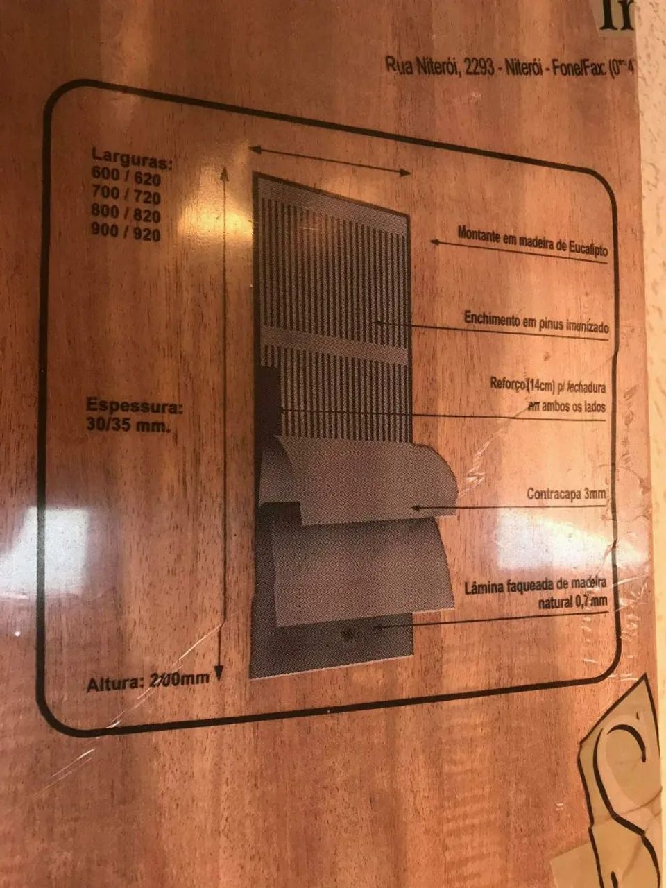 Porta de madeira compensada - Schlindwein - Foto 2