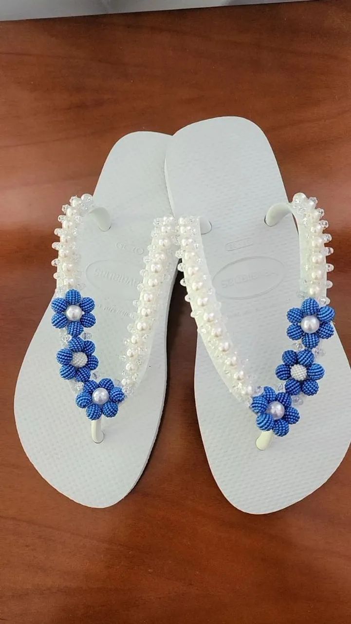 Chinelo havaianas decorado - Foto 2