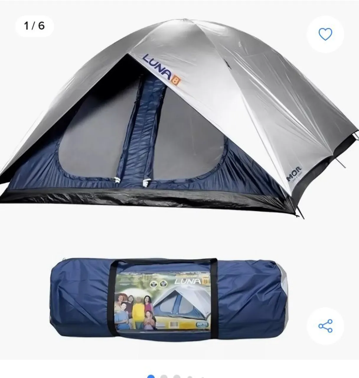 Barraca de Camping Luna 8 Pessoas - MOR