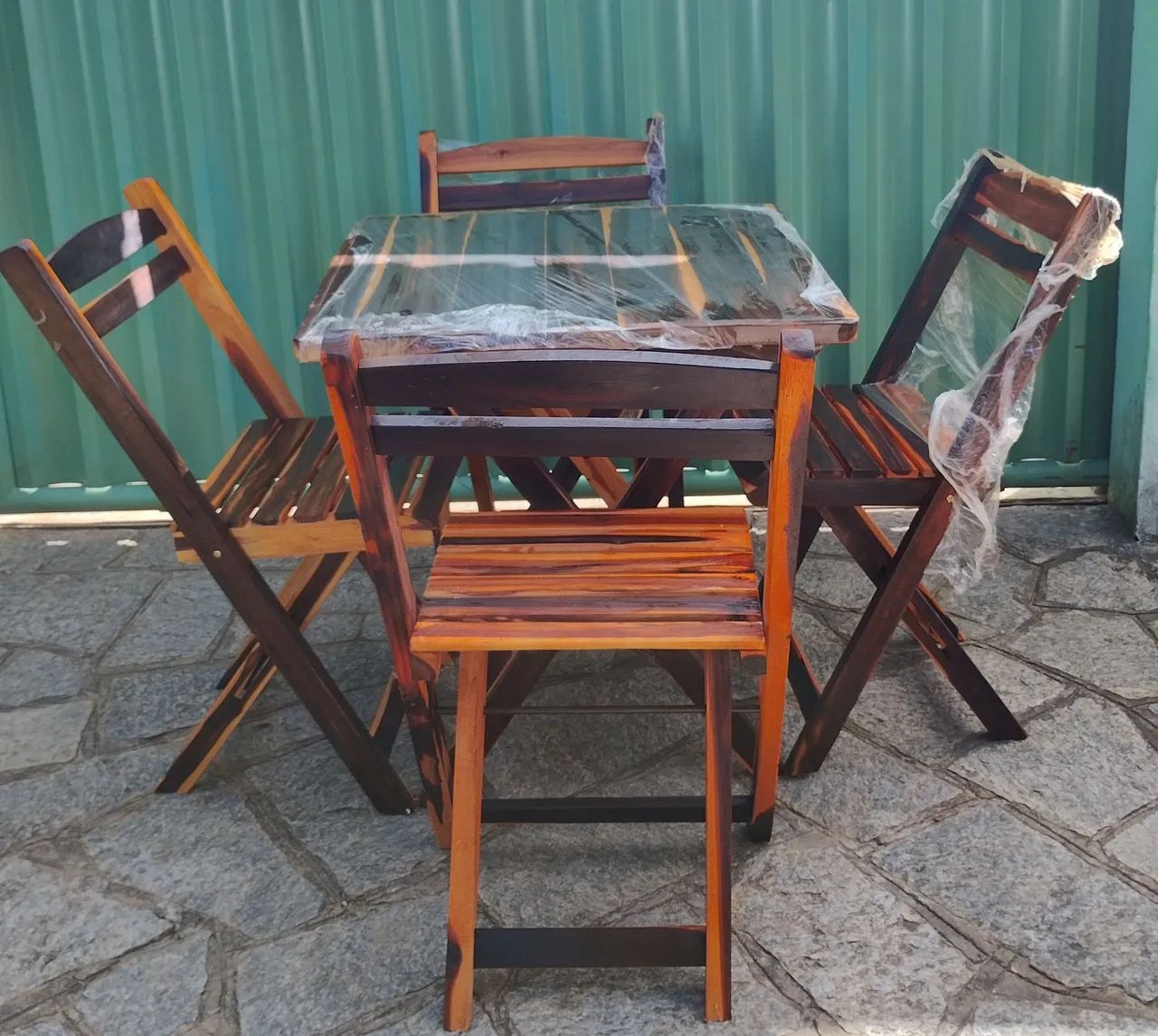 Conjunto mesas 70x70 dobrável 64739707976578120