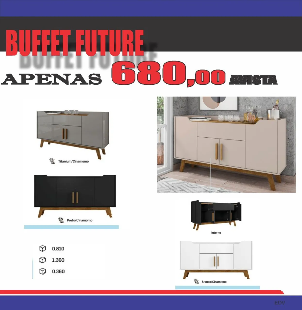 Buffet Future - Várias Cores
