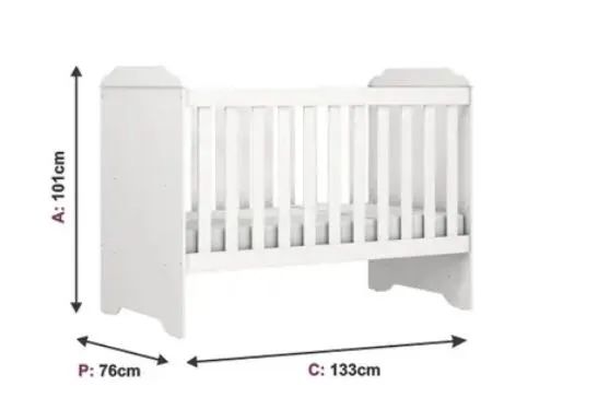 Berço Minicama 3 em 1 Grão de Gente com Colchão - Foto 3