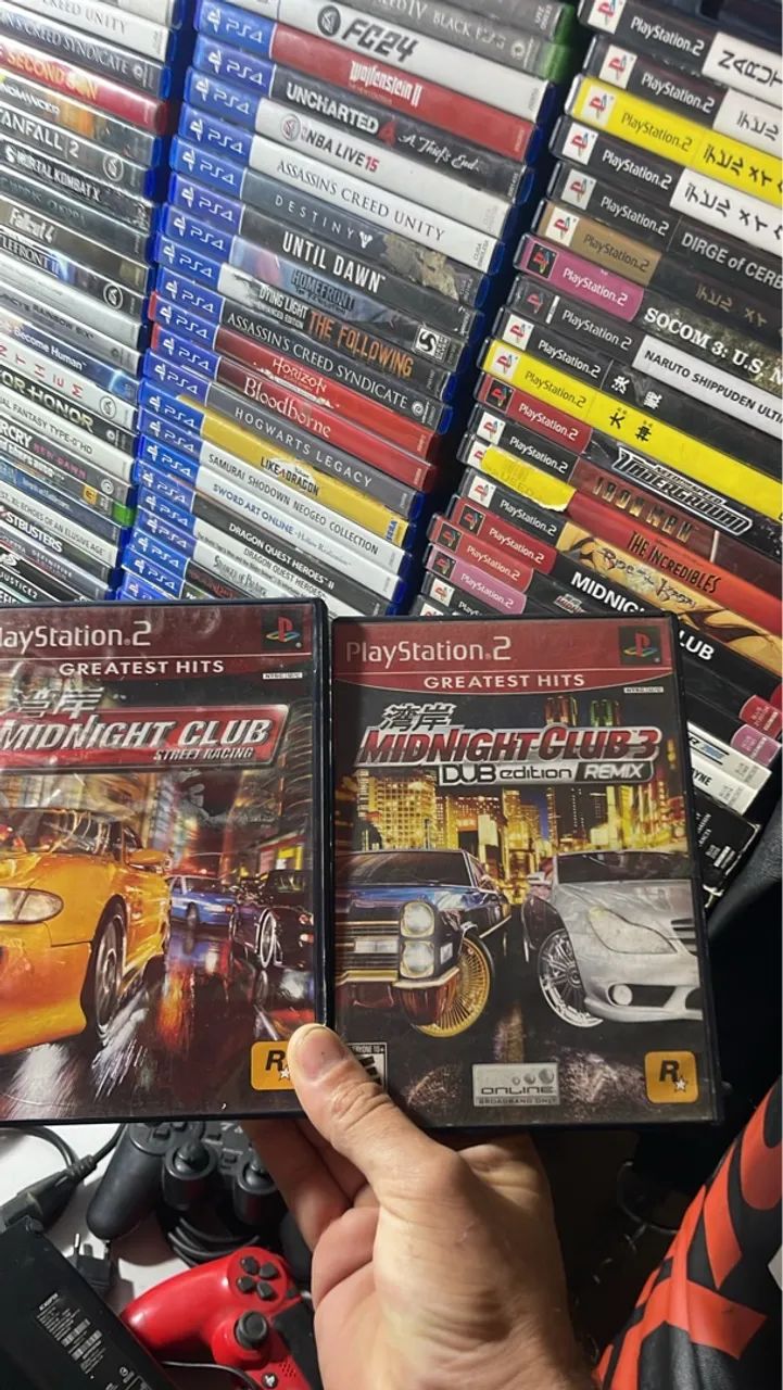 Midnight Club 1 e 3 - PS2 - troco por games antigos e jogos 360 e etc 