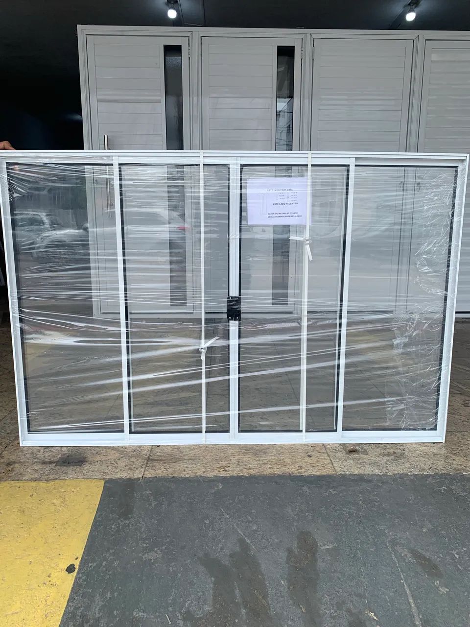 Janela de aluminio branca 1.00x1.50 4 folhas -direto de fábrica - Foto 4