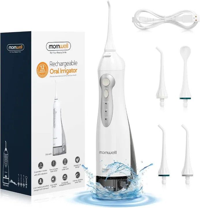 Inrrigador recarregável para higiene bucal dentes
