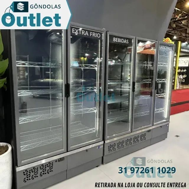 Expositor Vertical - Auto Serviço para laticínios e bebidas 