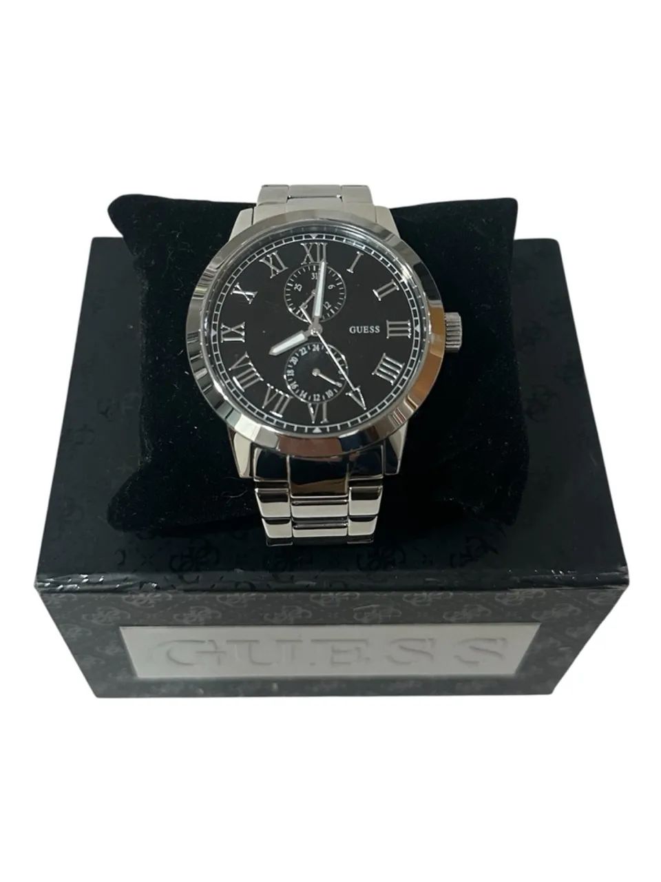 Relógio Guess Black Dial Mens Elegante - Foto 3