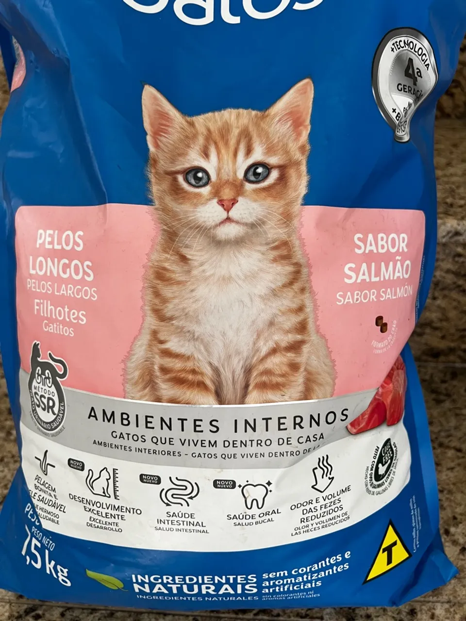 Ração para gatos Filhotes PREMIER - Sabor Salmão - 7,5kg