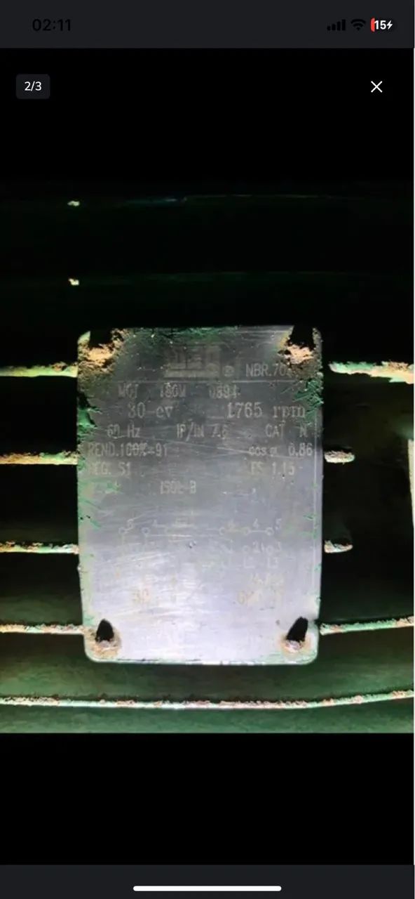 Motor elétrico da weg 30cv trifásico - Foto 4