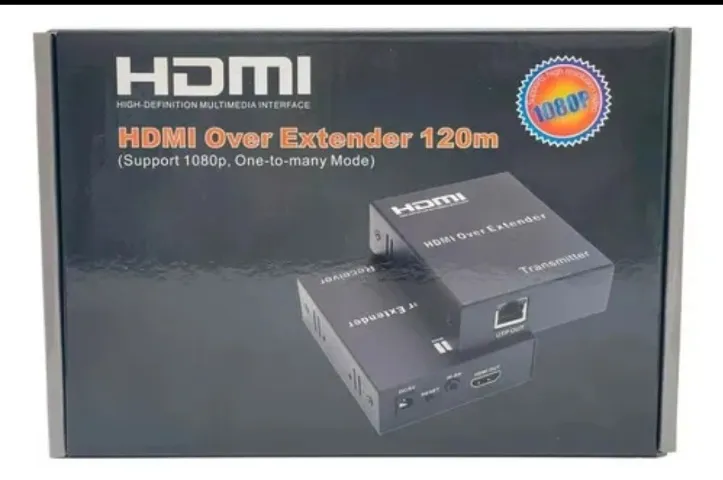 Extensor Hdmi Até 120m Cat5e Cat6 Fonte