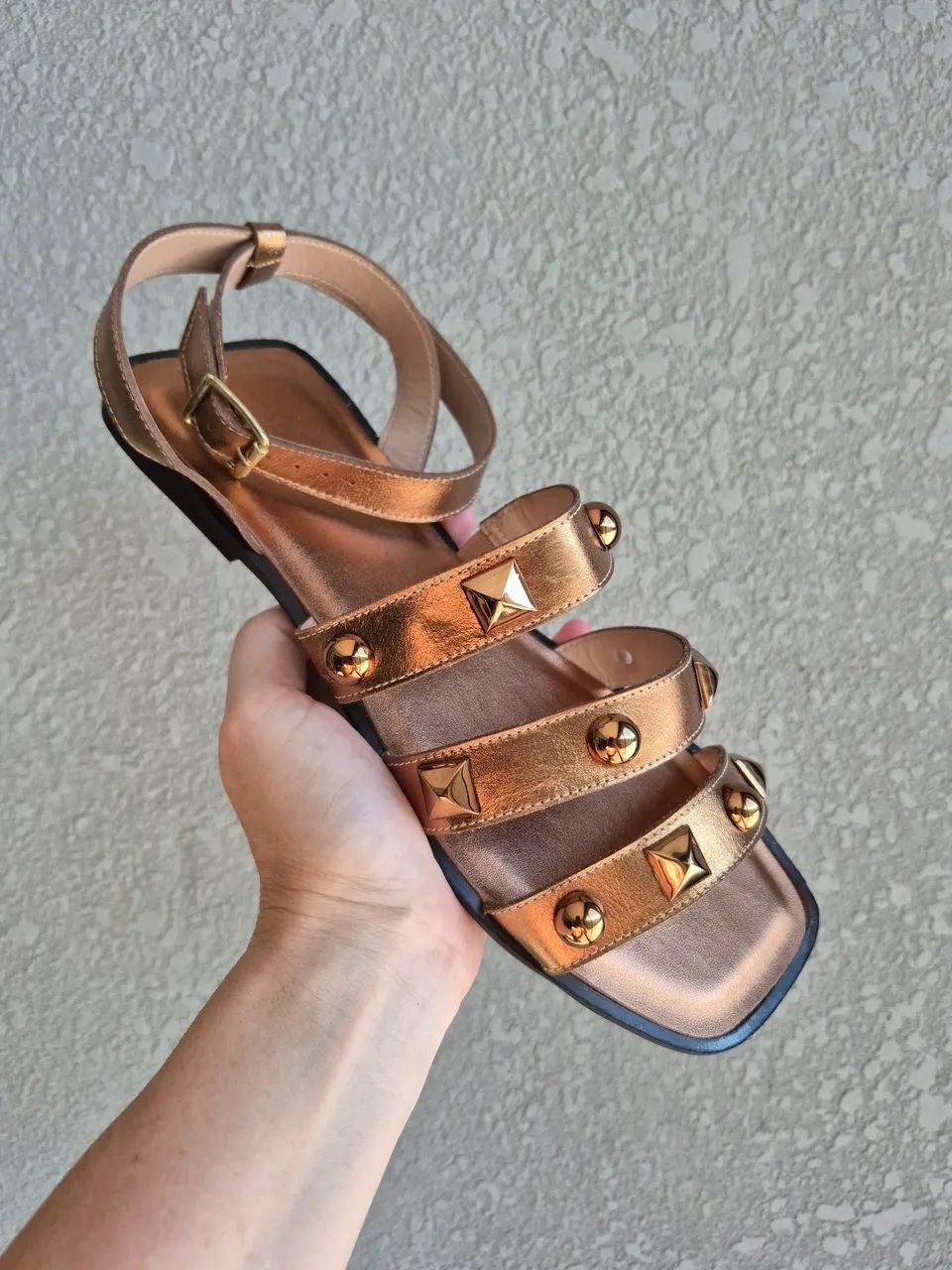 Lote sapatos, sandália em couro legítimo  - Foto 4