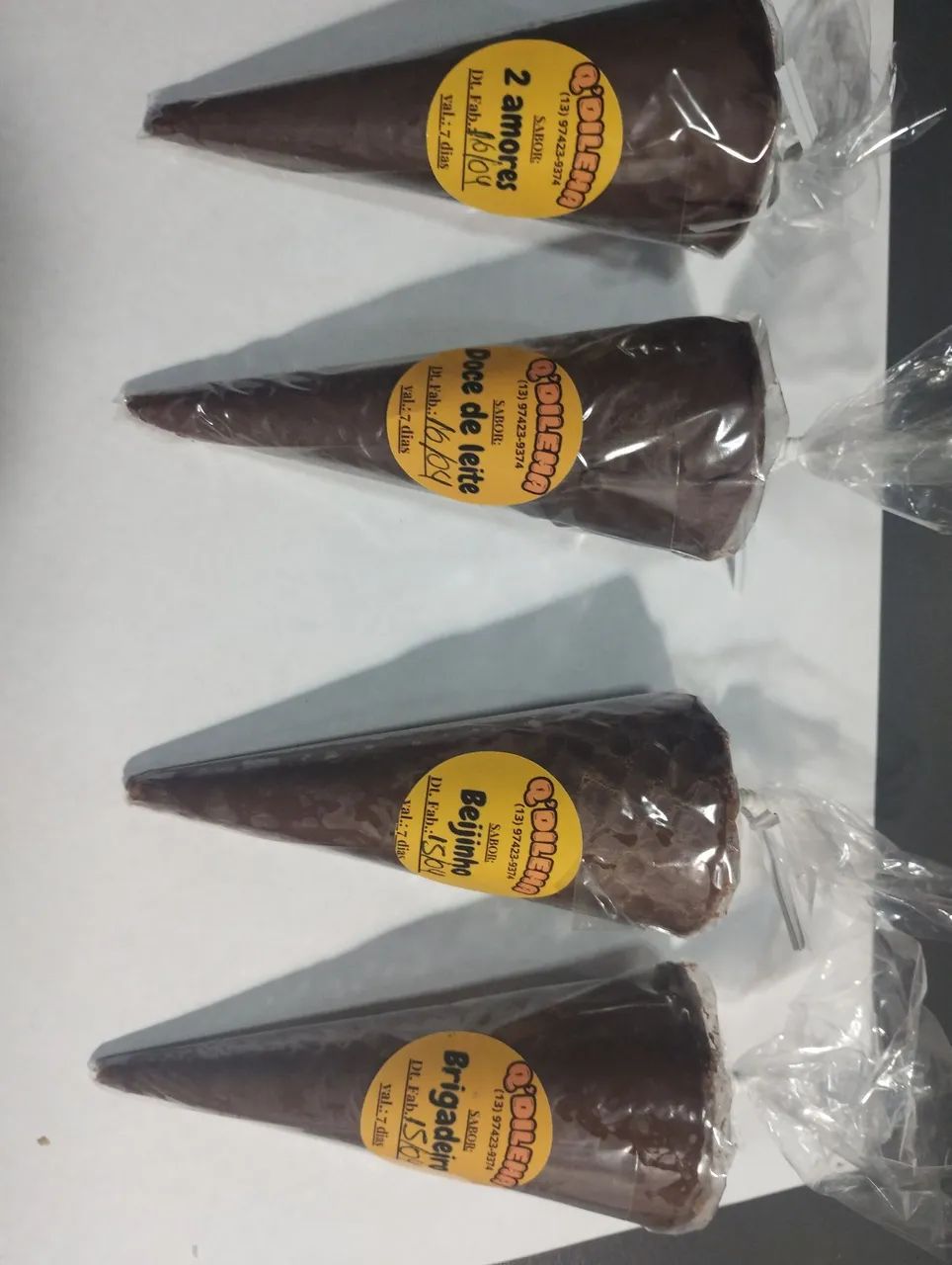 Cones recheados -Q,Dilema