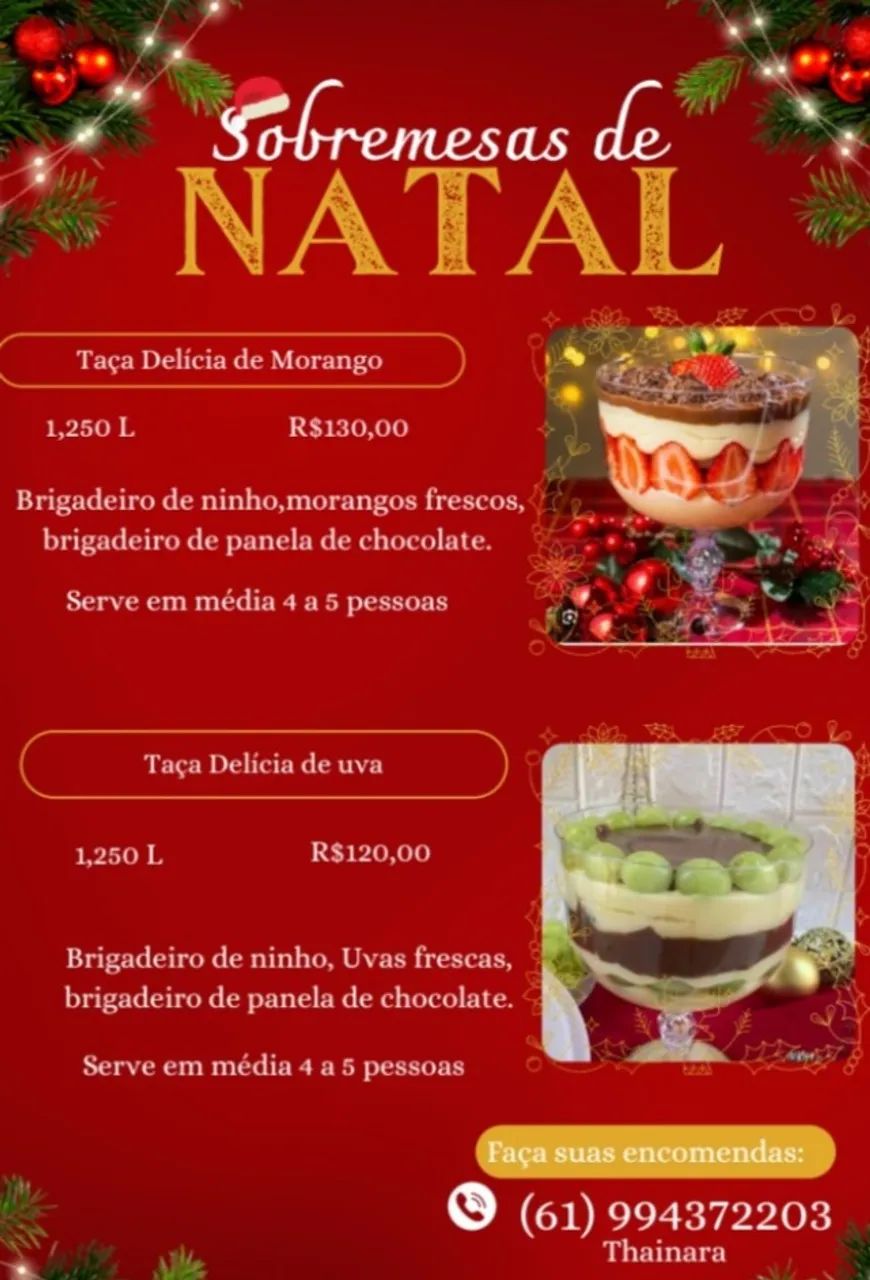 Sobremesas para o natal  - Foto 2