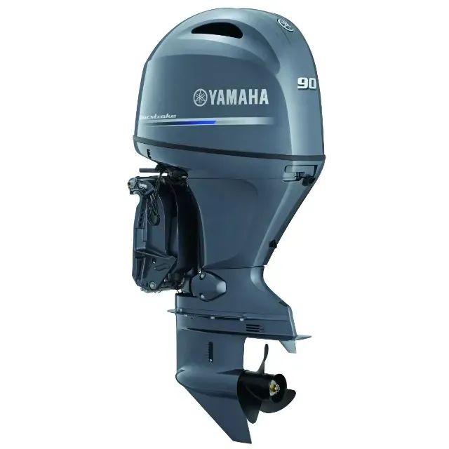 Yamaha 90HP Comando Cinza - Motor De Popa