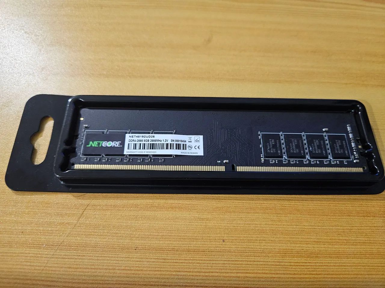Mem Ram 1x8GB Ddr4 2666 Netcore Para Desktop - Memória RAM
