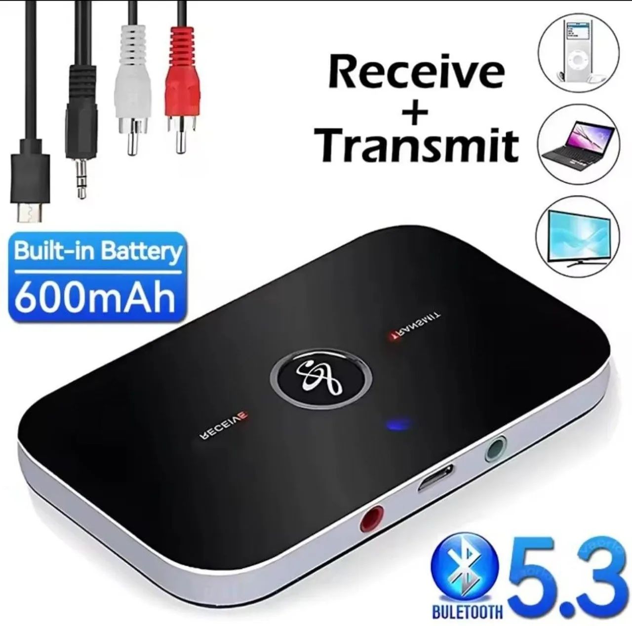 Receptor Bluetooth, transmissor de áudio sem fio