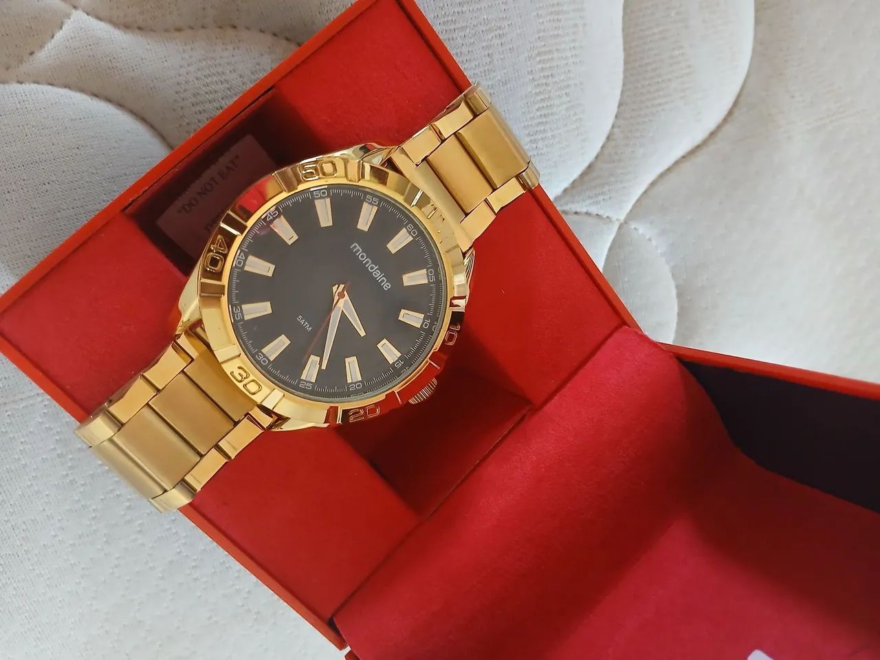 Relógio Mondaine Dourado - Foto 3
