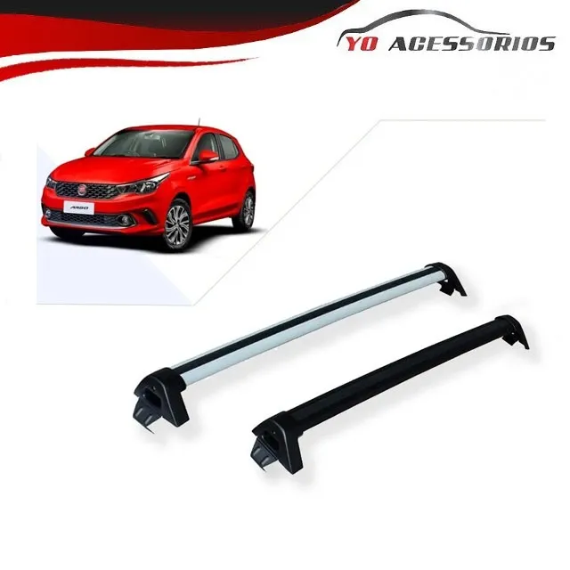 Rack De Teto Fiat Argo Alumínio Preto Ou Prata