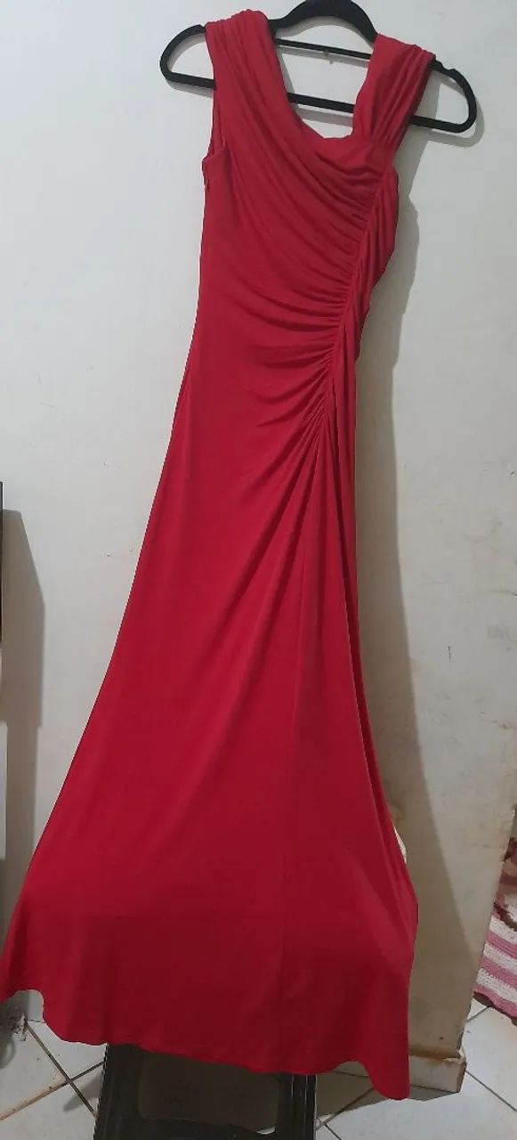 Vestido Vermelho  Longo Madrinha 