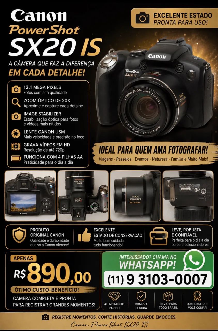 Canon PowerShot SX20 IS - Foto 5