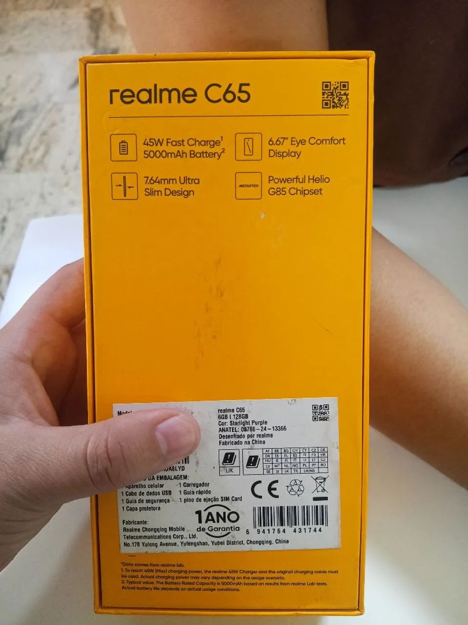 Realme c65 NFC 6 de ram 128GB - Foto 4