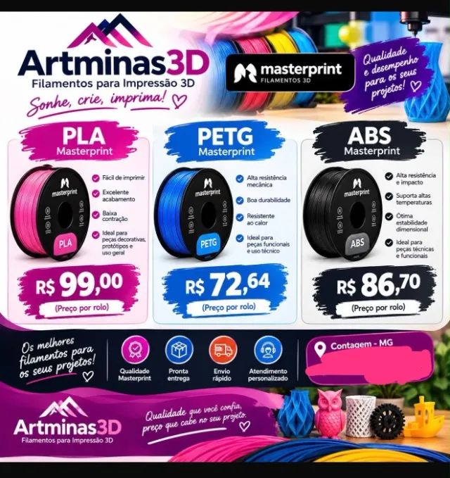 FILAMENTOS PARA IMPRESSORA 3D - Foto 4