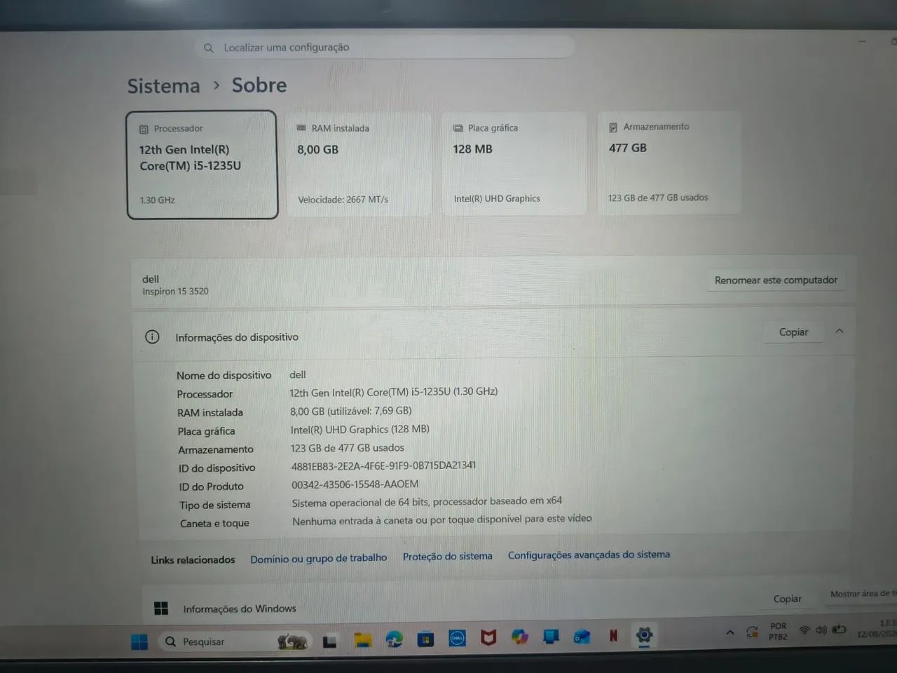 Notebook Dell,gamer 