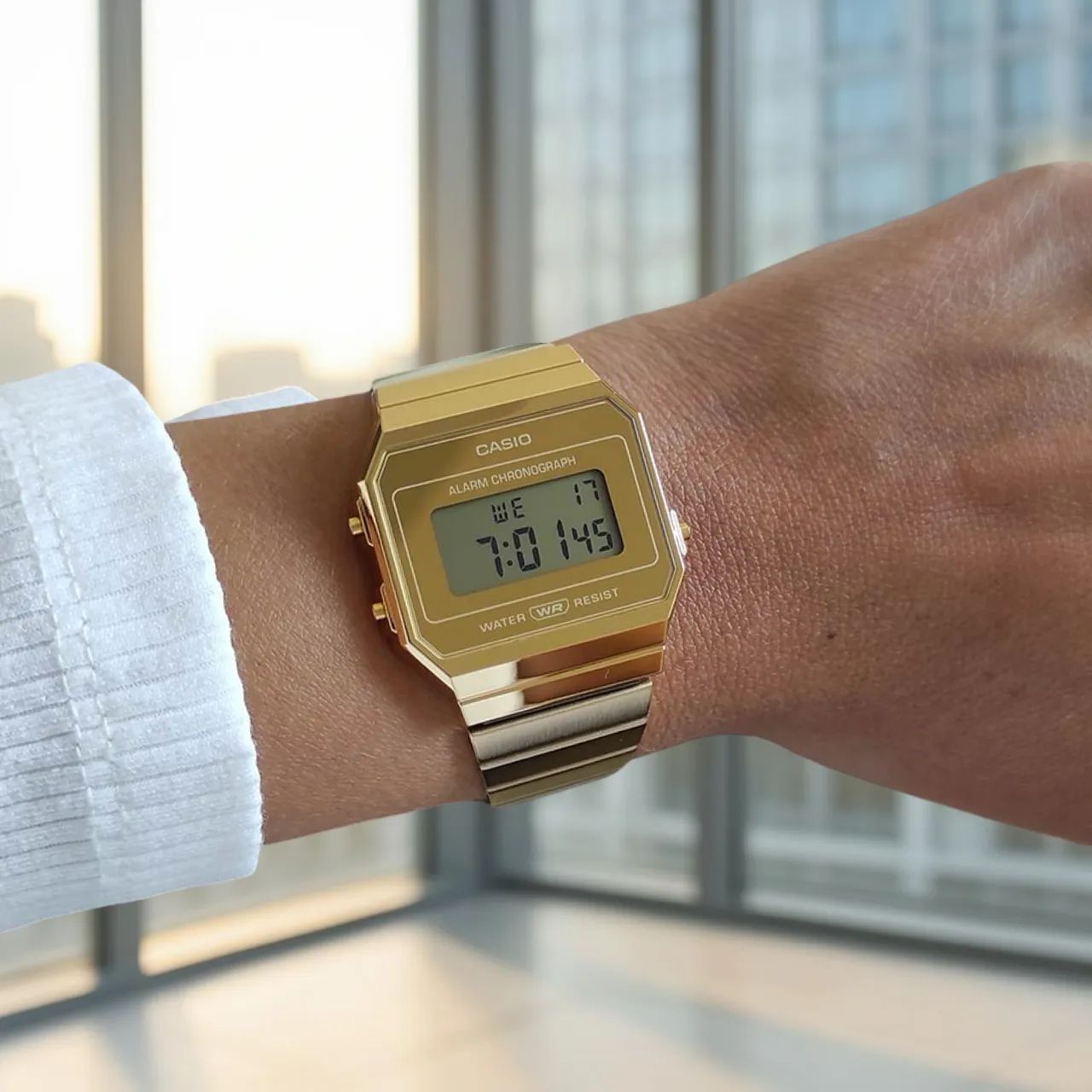Relógio Casio vintage A700w dourado novo  - Foto 2