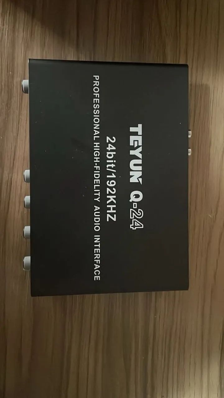 Interface De Áudio Usb Q-24 Gravação 24bits Placa De Som - Foto 3